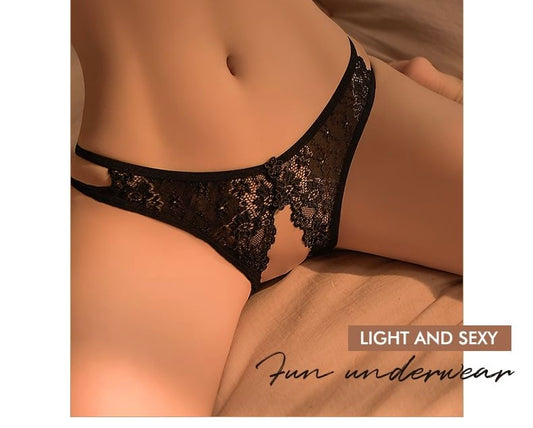 Lace Crotchless Panties
